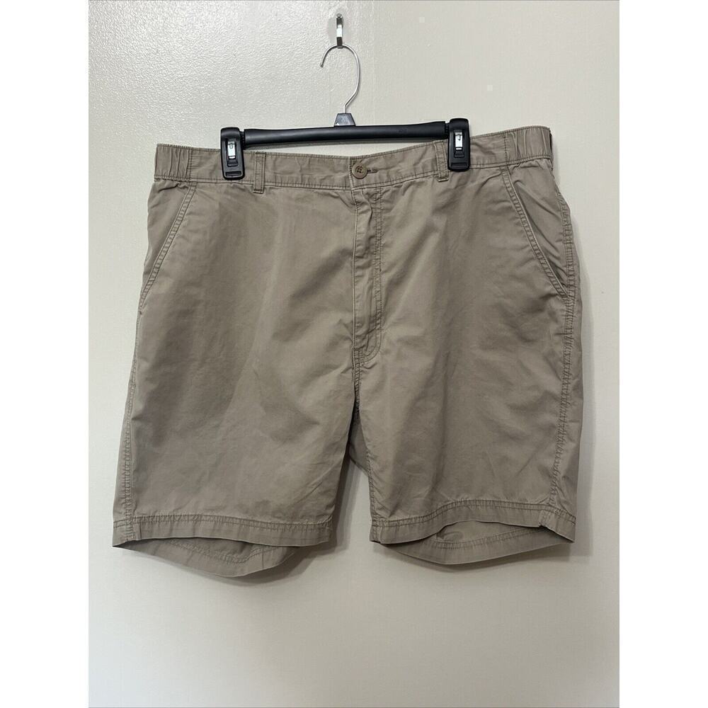 Roundtree and Yorke Casuals Men's Dark Khaki Chino Shorts Size 40
